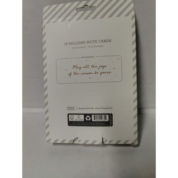 Forest Holiday Greeting Card Pack Christmas 16 CT Evening Green Inspired - Picture 8 of 10